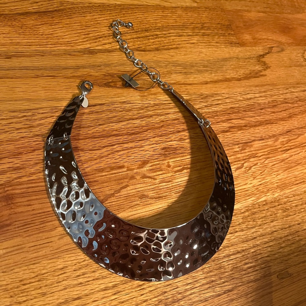 Hammered Silver Necklace